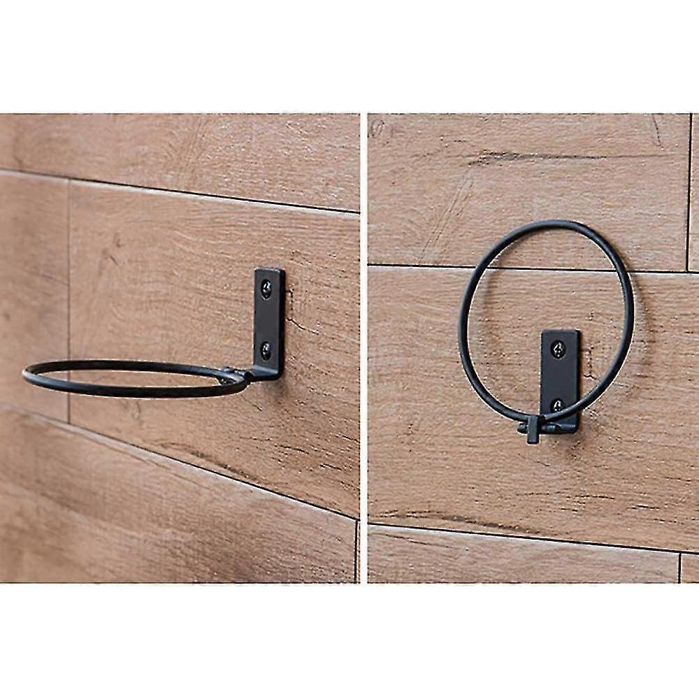 3pcs Foldable Wall Mounted Flower Pot Holder Ring, Metal Wall Ring Holder With Screws, For Fixing Flower Pot Hooks (4 Inches)