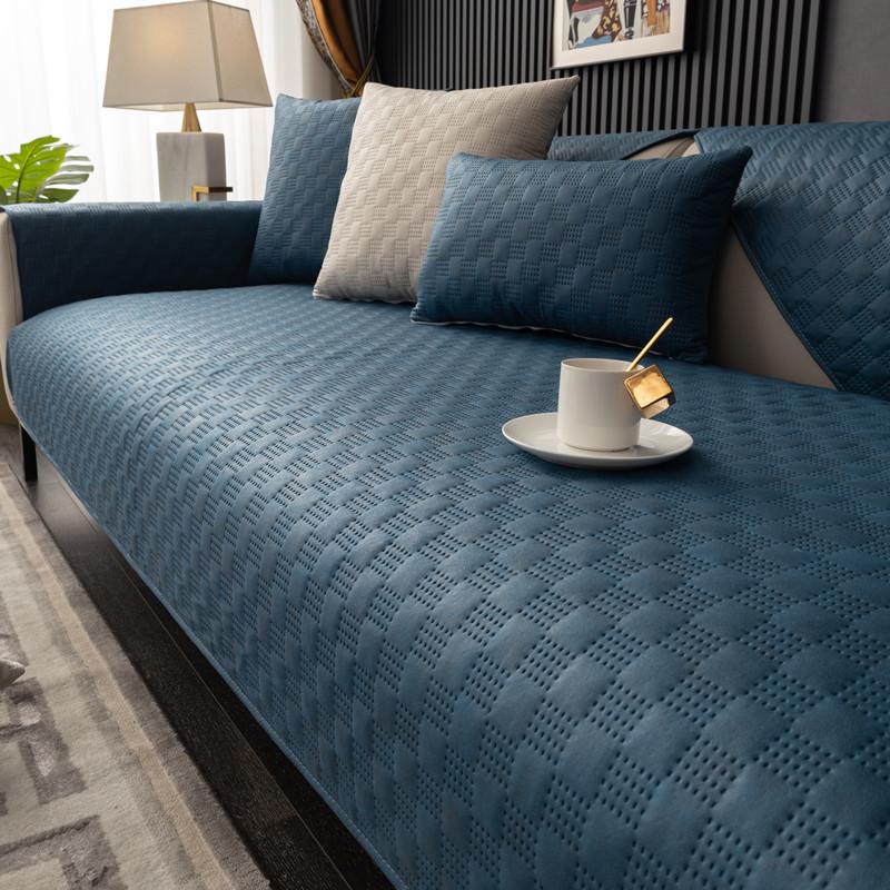 Sofa Cushion Four Seasons Universal Technology Cloth Modern High-End Light Luxury Waterproof Non-Slip Mat Non-Stick Fur Seat Cushion Cover