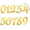 1 комплект из 0-9 золотых акриловых фигурок для торта на свадьбу, годовщину, день рождения, украшение торта, цифровые фигурки для кексов, флаг