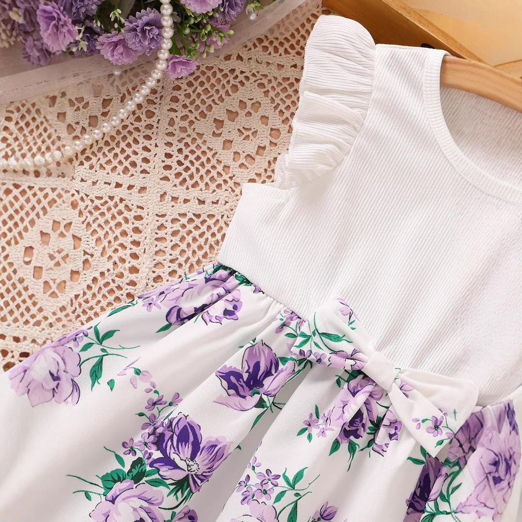 Girls Floral Dress Summer Children Fashion Princess Dress