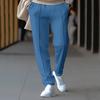 Casual Three-dimensional Single Pleated Drape Suit Pants Loose Drawstring Sports Sweatpants for Men Trousers Men’s