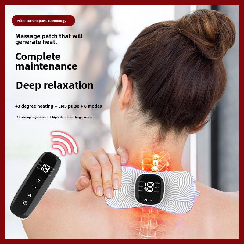 Портативный массажер для шеи и плеч - согревающий и массажный пластырь для всего тела