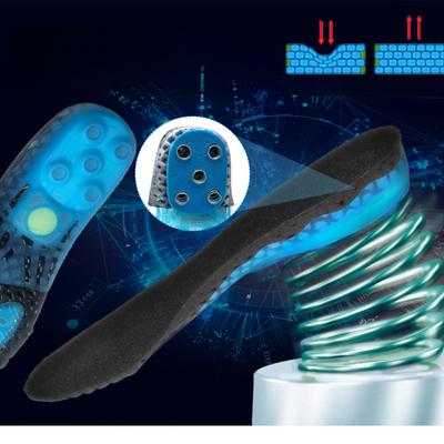 Стельки из силиконового геля премиум-класса с пружинной амортизацией, ортопедическая спортивная стелька для ухода за стопами при подошвенном фасциите