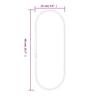 Wall Mirror Golden 40x15 cm Oval