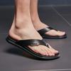Мужские шлепанцы, модные пляжные тапочки, повседневная летняя обувь из натуральной кожи, шлепанцы, летние туфли на плоской подошве для отдыха на открытом воздухе, дышащие пантуфли