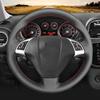 Чехол на руль автомобиля для Fiat Bravo Doblo Opel Combo Grande Punto Linea Qubo для Vauxhall, обертка на руль из микрофибры