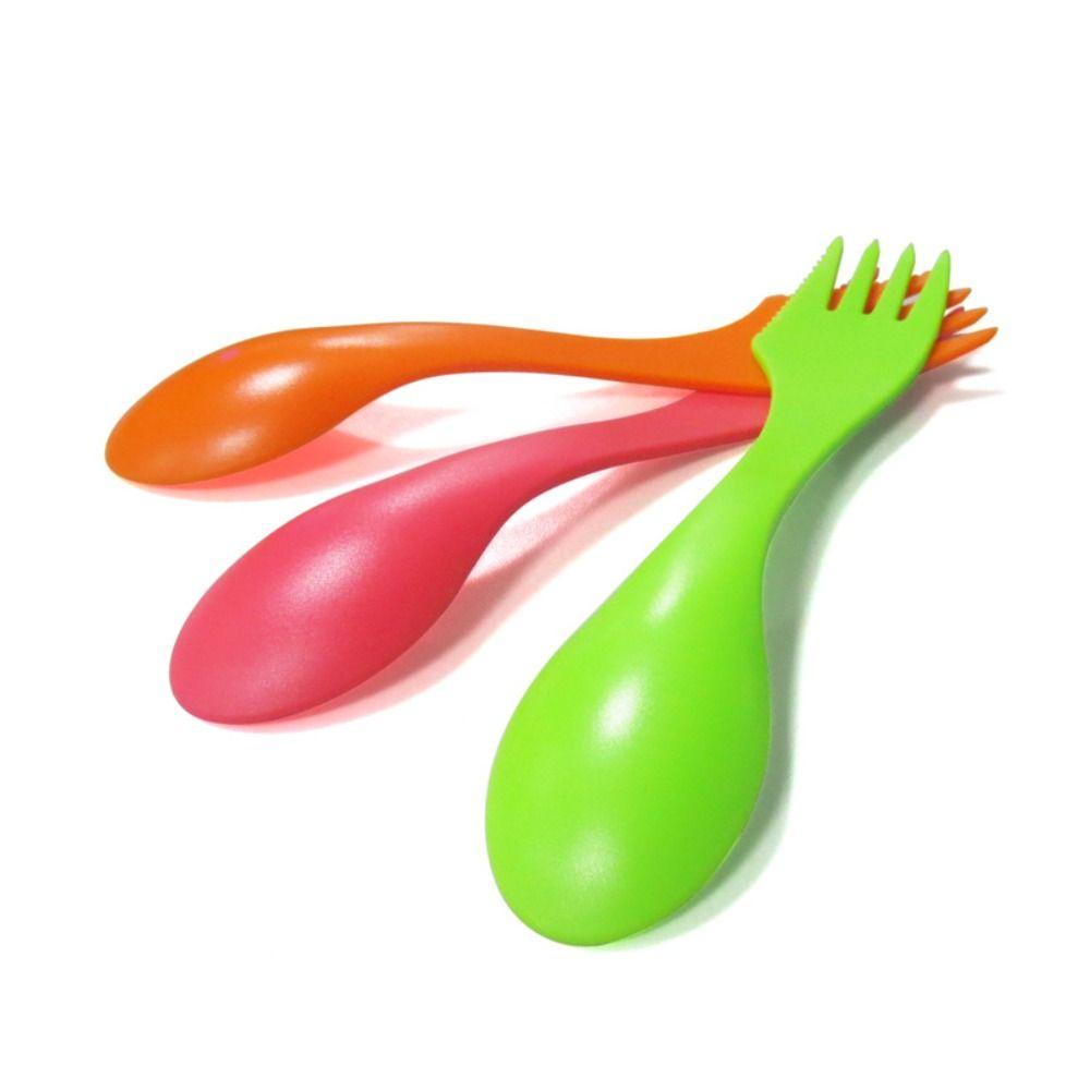 Fruit Fork Dessert Spoon Outdoor Tableware Spork Bottle Opener Fork Plastic Spoon Spoon Fork