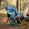 Customiz Name Personality Roblox Blanket Soft&Warm Office Bed Travel Lunch Break Blanket,Gift All Seasons
