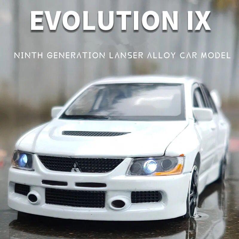 1/32 Mitsubishi Lancer Evolution IX 9 Сплавная Модель Машины Литая Симуляция Металлическая Игрушка Транспортные Средства Коллекция Моделей Автомобилей Детский Подарок