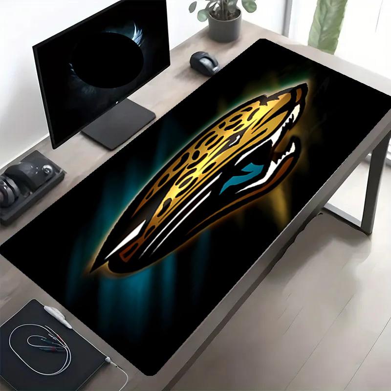 Jacksonville Jaguars Print Mouse Pad, Anti‑Slip Desktop keyboard Mat, for PC Laptop Gaming Working Daily Use, Cool Festival Birthday Gift