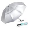 G4Free Inch Large Golf Umbrella Compact Reverse Travel Umbrella 10 Ribs Windproof Rainproof Double Canopy Automatic Opening and Closing 42/46/54/62