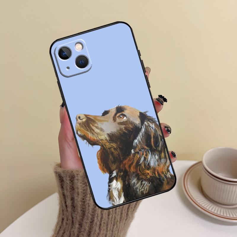 Cartoon Cocker Spaniel Phone Case For iPhone 16 Pro Max 14 13 12 11 15 17 Pro Max mini Plus 16e 17 Air Cover Funda