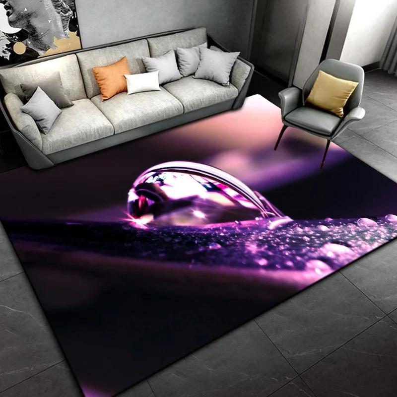 Water Droplet Pattern Rug Abstract Creative Art Carpet Living Room Bathroom Floor Mat Yoga Mats Bedroom Home Decor Doormat