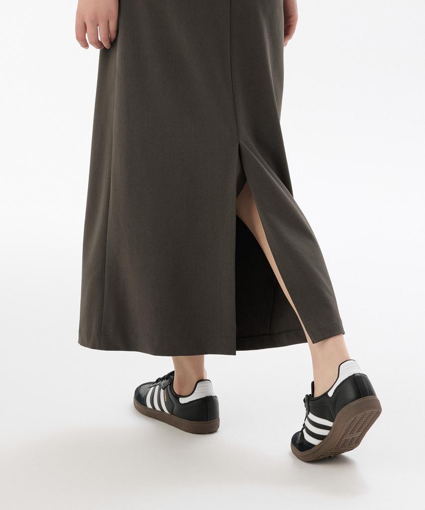 Musinsa Standard Woman Women'S Straight Maxi Skirt [Vandyke Brown]