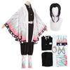 Anime Demon Slayer Kimetsu No Yaiba Cosplay Costume Kimono Kochou Shinobu Suit Uniforms Costumes Wig Child Adult Party Gift