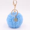 Bag Charm Pompom Pendant Fluffy Plush Ball Keyring Fashion Fur Ball Key Chain  Women Girls