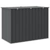 Garden Storage Box Black 151.5 x 82 x 110.5 cm Steel
