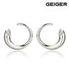 [Geiger] Circle-cut silver earrings Gisvee050