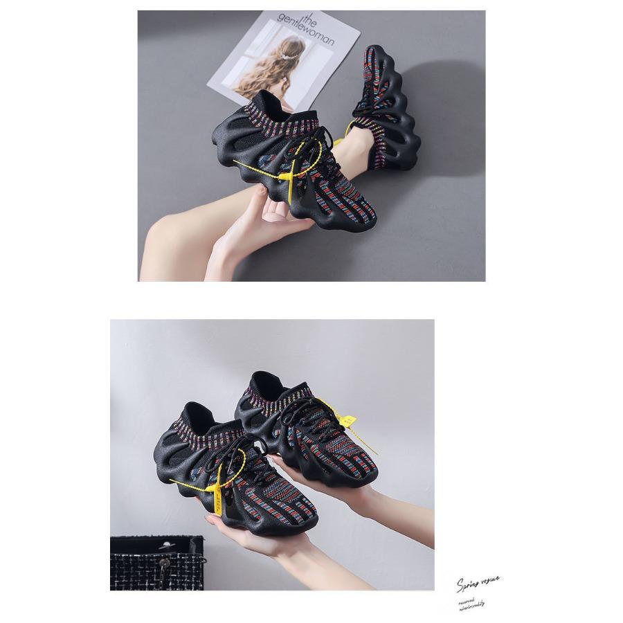 Women Running Shoes Breathable Mesh Chunky Platform Cushion Sole Lightweight Non-Slip Outdoor Walking Shoes Casual Fashion Trendy Sneakers