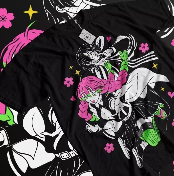 Anime Mitsurii Kanroji Demon Slayer Kimetsu No Yaiba Black TShirt