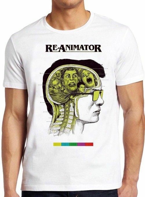 Re-Animator Fantasy Horror 70s Film Movie Vintage Cool Gift Tee T Shirt M332