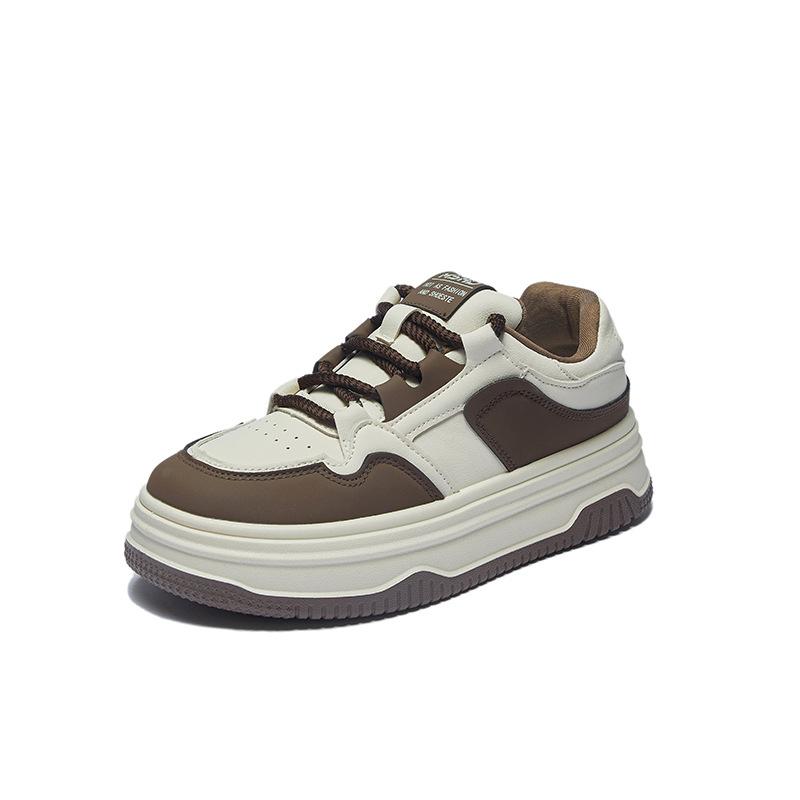 New Winter White Shoes for Female Students' Thick-soled High-rise Sports Shoes Casual Street Shot