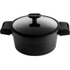 Casserole Induction 24cm, Fonte d'Aluminium Antiadhésif Sans PFOA Vitrocéramique FAGOR Alutherm Noir 00246
