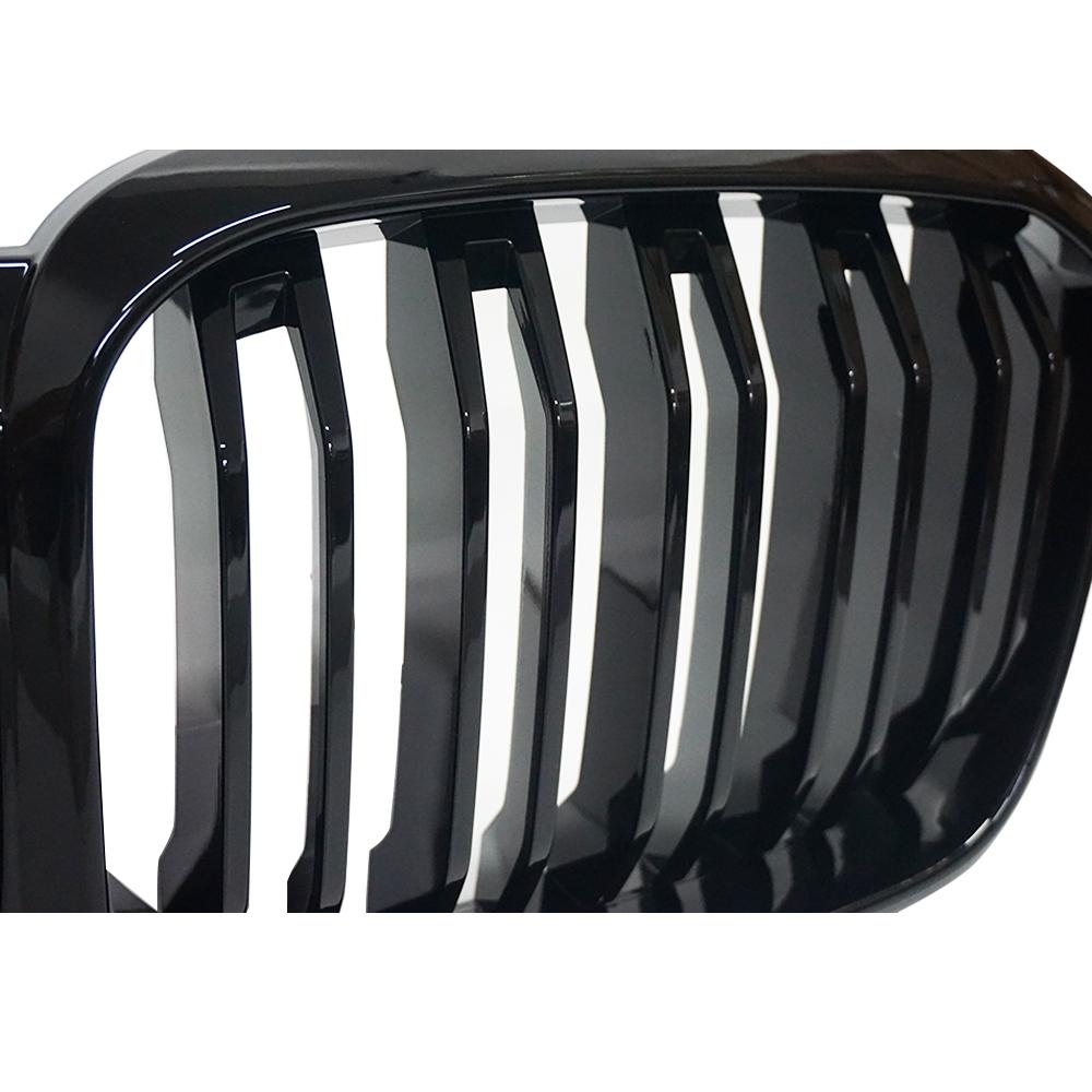 Thultra Высококачественная двухлинейная гоночная решетка, глянцевая черная решетка для BMW X3 G01 X4 G02 2022 + ABS, передний бампер, капот, почки