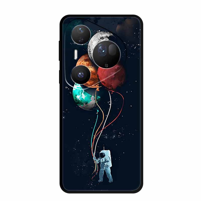 Для Huawei Pura 80 Ultra 5G Чехол Волк Тигр Лев Кот Черный Силикон Мягкий Чехол для Телефона Для Huawei Pura80 Ultra Задняя Крышка Чехол Para