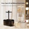 4 Slots Lifting Makeup Brush Holder Plastic Makeup Brush Storage Tube  for Home