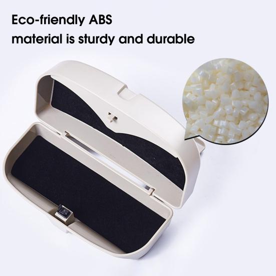 Держатель для очков с длительным сроком службы. Легко устанавливается. Отличный прочный солнцезащитный козырек. Внутренний аксессуар. Защитная коробка.