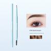 Velvet Silk Mist Eyebrow Pencil with Fine Tip, Long-Lasting, Waterproof, Non-Smudging, Natural, Not Easy to Smudge, Dual-Ended with Distinct Strokes