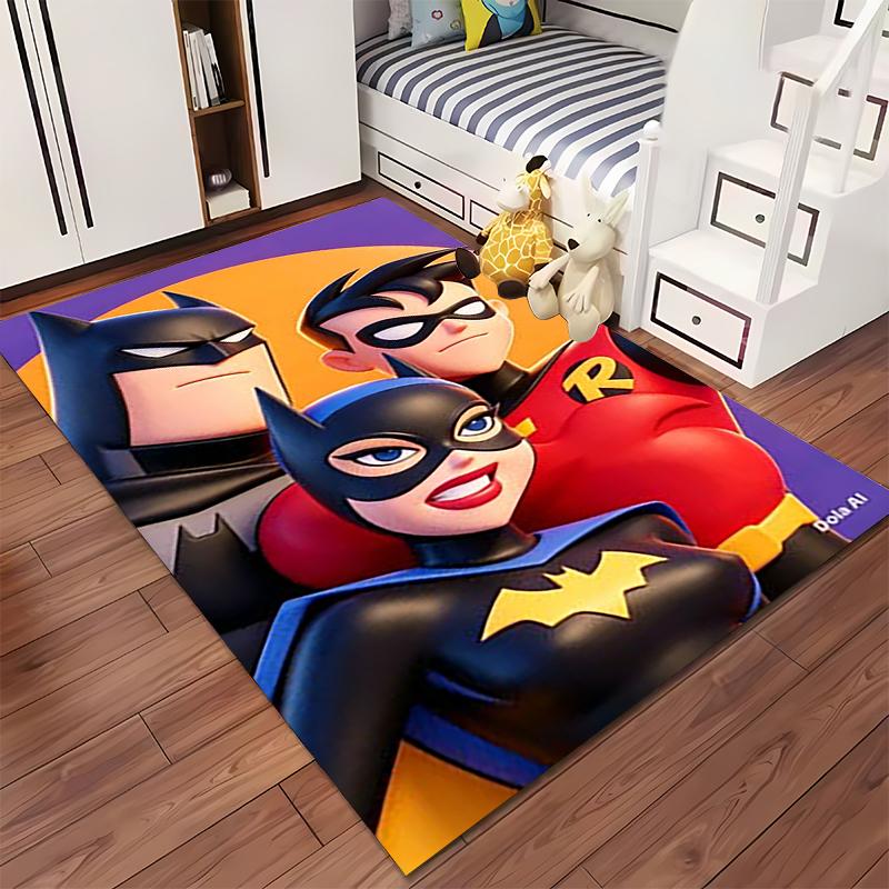 Elegant Nostalgic Cartoon Network Art Area Rug, Non-Slip Washable Throw Carpet for Living Room Bedroom Entryway Home - Art Decor