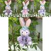 Starry Sweet Rabbit Plush Doll Keychain Fluffy Soft Toy Great Gift Idea