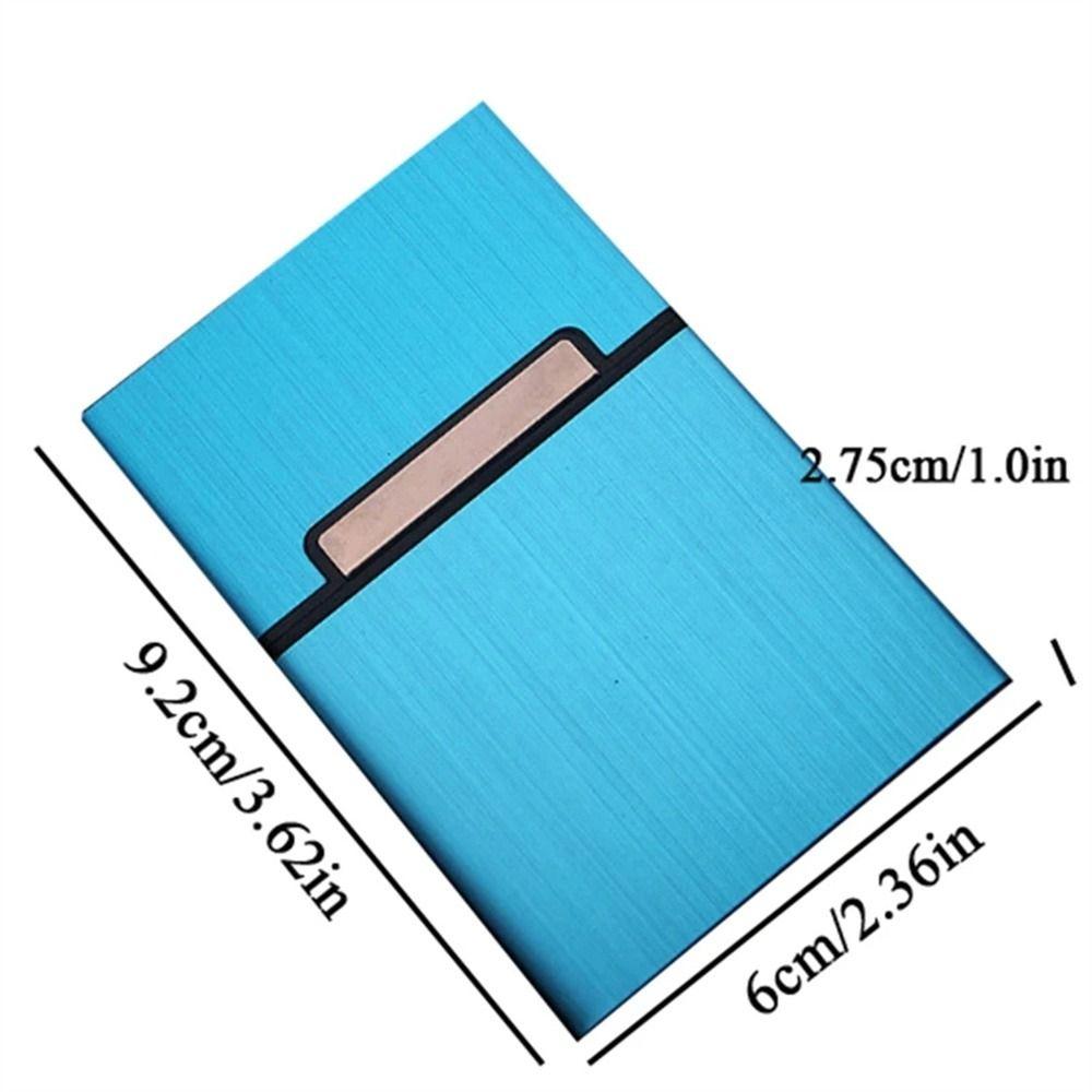 Magnetic Button Name Card Holder Aluminum Zinc Zinc Alloy ID Card Case Fashion Business Card Box  Storage Box