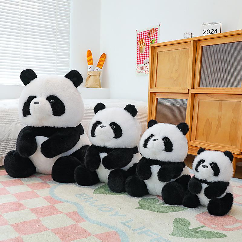 Simulation Panda Doll Sichuan Big Red Panda Zoo Plush Toy Doll Children'S Souvenir Gift