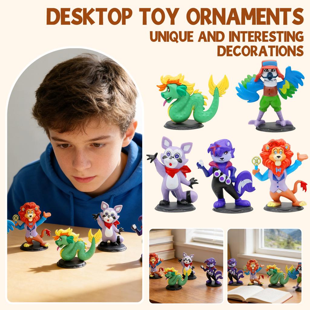 Non-movable Doll Collection Version Scale Doll Desktop Ornaments