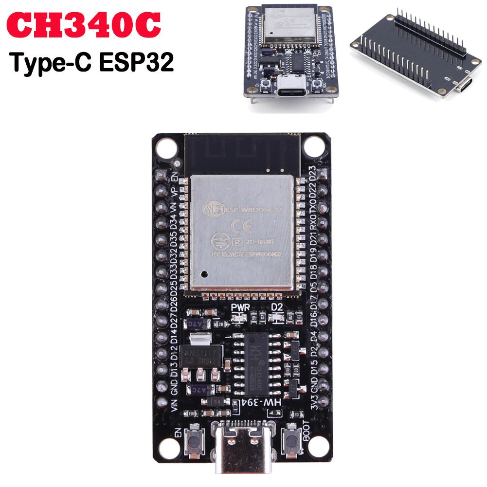 ESP32 Плата разработки 32 Мбит Беспроводной модуль 5 В TYPE-C CH340C Сверхнизкое энергопотребление Модуль платы разработки