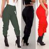 Womens Cargo Trousers Casual Pants Military  Solid Pants Pocket Pants