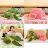 Adorable Green Turtle Plush Pillow Ultra-soft Pp Cotton Stuffed Animal Toy For Kids