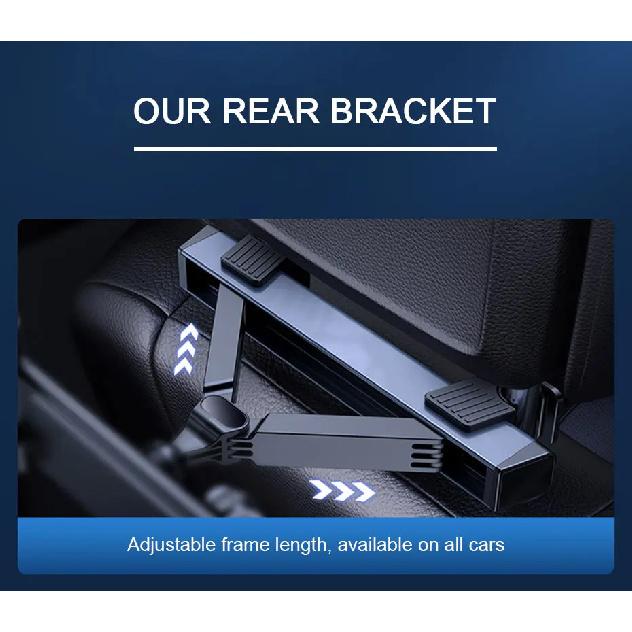 SEAMETAL Upgraded Car Headrest Phone Holder Telescopic Anti Shake Auto Table Holder Smartphone Mount for 4-12.9 Inch iPad iPhone