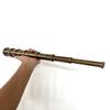 Brass Marine Telescope with Wood Box  50.8 cm Adjustable Nautical Decor, London 1915 Gift