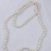 Natural Freshwater 10/11mm Large Threaded Pearl Beaded Sweater Chain Layered Wear Hand-knotted Necklace Strands Fashion Jewelry