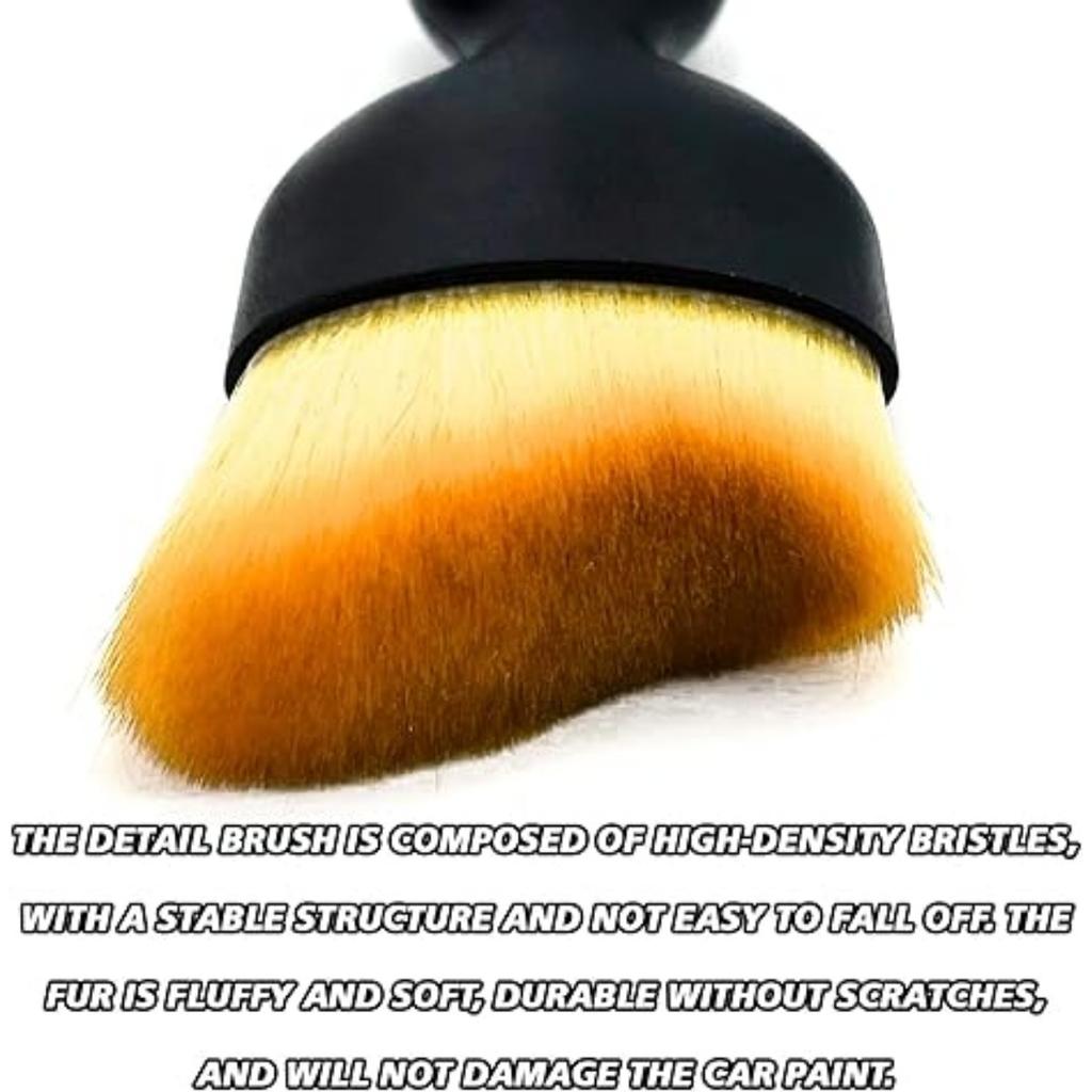 2шт щетка для чистки салона автомобиля, автомобильная мягкая щетина, изогнутые щетки для пыли, инструмент для чистки салона автомобиля для очистки панелей без царапин