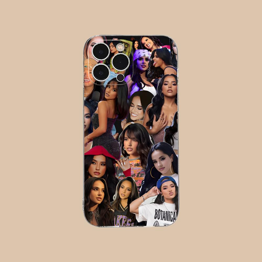 Модный прозрачный чехол из ТПУ Becky G для iPhone 17 16 15 14 13 12 11 X XR XS Air Pro Max Plus Mini Цветная крышка