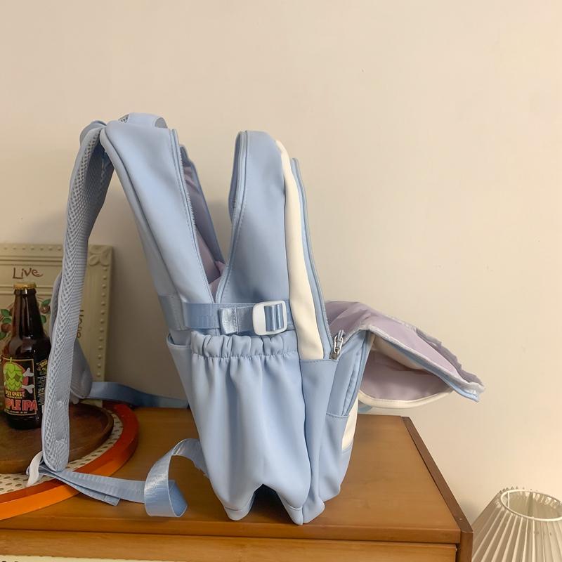 Студенческая школьная сумка, женский однотонный рюкзак для кампуса, рюкзак большой емкости