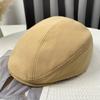 Women's Summer British Retro Newsboy Hat, Large Fit, Small Face Effect, Versatile Duckbill Beret