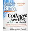 Doctors Best Коллаген типа 1 и типа 3 Пептан и витамин С 500 мг Капсулы 240 таблеток, 240 таблеток, 2