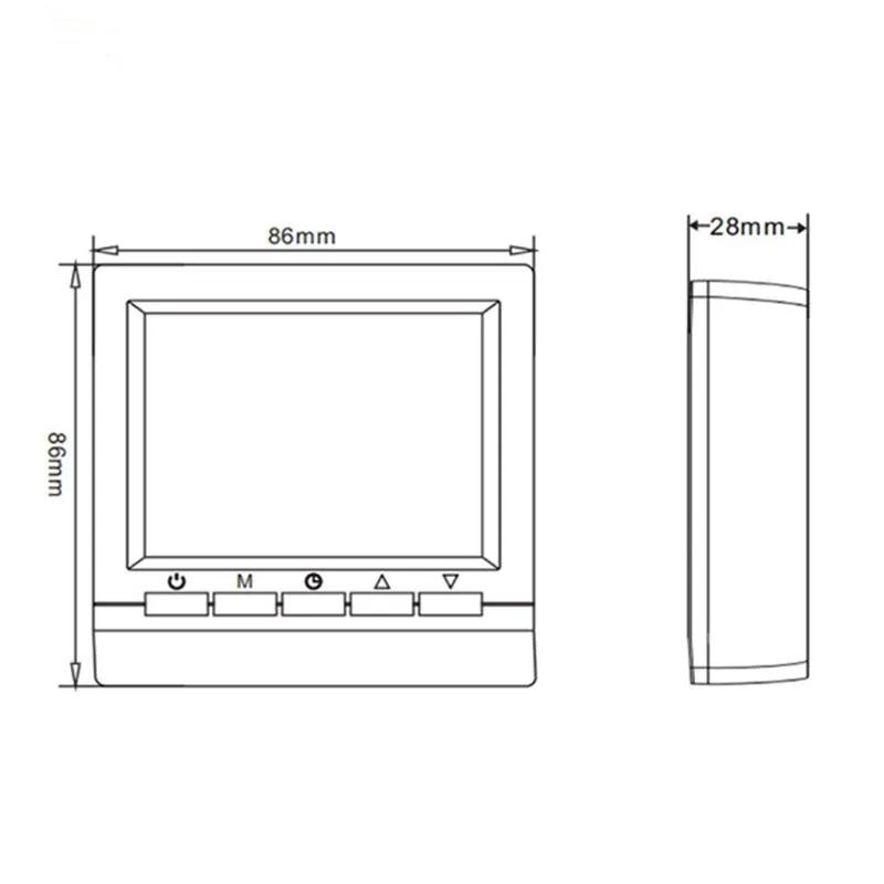 ME83 ЖК-цифровой термостат, программируемый регулятор температуры нагрева, интеллектуальный термостат для газового котла, регулятор температуры нагрева