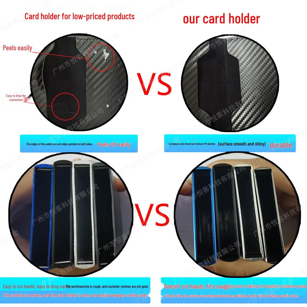 Ultra-Thin Men's Anti-Skimming Carbon Fiber RFID Wallet